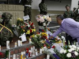 Condenan el ataque del grupo contra militares colombianos, el cual dejó 11 muertos y más de 20 heridos. EFE / L. E. Noriega