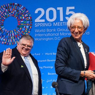 Somos afortunados de tenerlo en el FMI: Lagarde a Carstens
