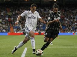 Javier Hernández aprovechó por segunda semana consecutiva su oportunidad al asistir a Ronaldo para el tercer gol. MEXSPORT / Cordon Press