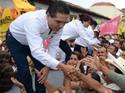 En su gira, Aureoles recordó que toda su gestión estará encaminada a la seguridad social, la paz y reactivar la economía de la entidad. NTX / ARCHIVO