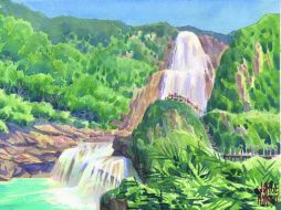 La famosa cadena de cascadas, cada una con su peculiar nombre, es uno de los pináculos entre los destinos turísticos  de Chiapas. EL INFORMADOR / J. Monroy