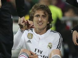 Modric tuvo que abandonar el partido contra Málaga. EFE / ARCHIVO