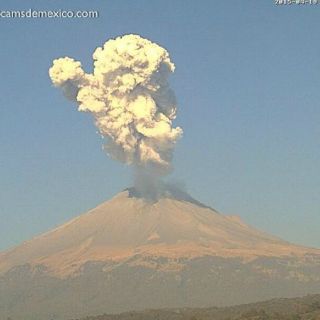 El Popocatépetl registra 44 exhalaciones en las últimas 24 horas