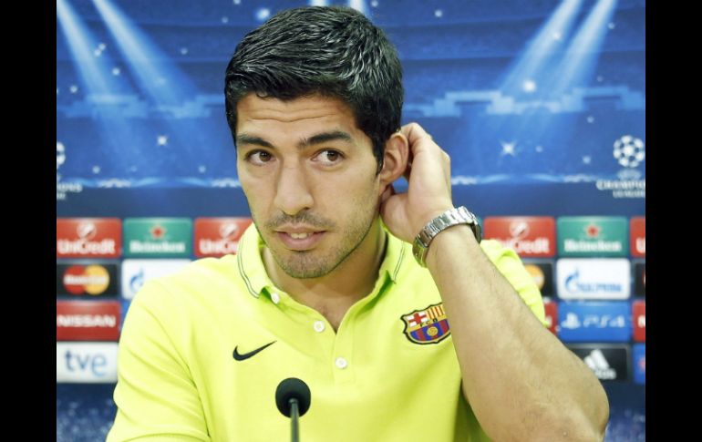 La ausencia de Suárez por el castigo al morder un rival afectará, acepta el DT. EFE / A. Dalmau