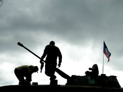 Los separatistas prorrusos mantienen su posición a las afueras de Makiivka, a pesar de la demanda internacional de cese al fuego. AFP / O. Andersen