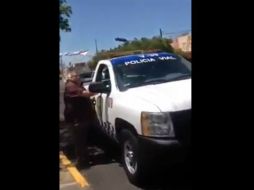 El agente enfrentará cargos por lesiones, presunta corrupción, y un proceso de destitución por abuso de autoridad. FACEBOOK / Marco Antonio Maurín Raygoza