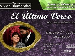 El último verso inicia con el ciclo de presentaciones. FACEBOOK / Teatro Vivian Blumenthal