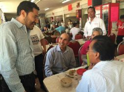 Batres detalla la construcción del portal. NTX / ARCHIVO