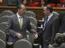 El objetivo es cumplir en lo posible con las agendas de todos los grupos parlamentarios, señalan Gutiérrez de la Garza (i). NTX / ARCHIVO