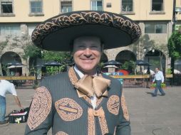 Alan Tacher vistió de charro y estivo acompañado por un mariachi. EL INFORMADOR / F. González