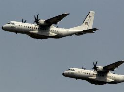 Antes de estrellarse la aeronave, los pilotos logran eyectar del aparato por lo que no se reportan víctimas fatales. NTX / J. Pazos