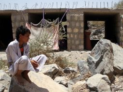 Sobre Yemen se cierne  una crisis humanitaria debido a la escasez de alimentos y combustible. AFP / T. Saleh