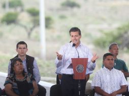 Enrique Peña Nieto estuvo acompañado por el Gobernador del Estado Aristóteles Sandoval. EL INFORMADOR / Mauricio Puig