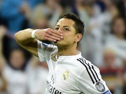Javier Hernández ha anotado goles importantes para el Real la última semana. AFP / ARCHIVO