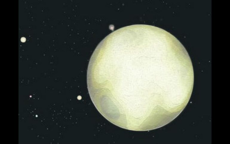 En la cámara telescópica LORRI se alcanza a apreciar un objeto celeste que parece ser hielo. ESPECIAL / ARCHIVO