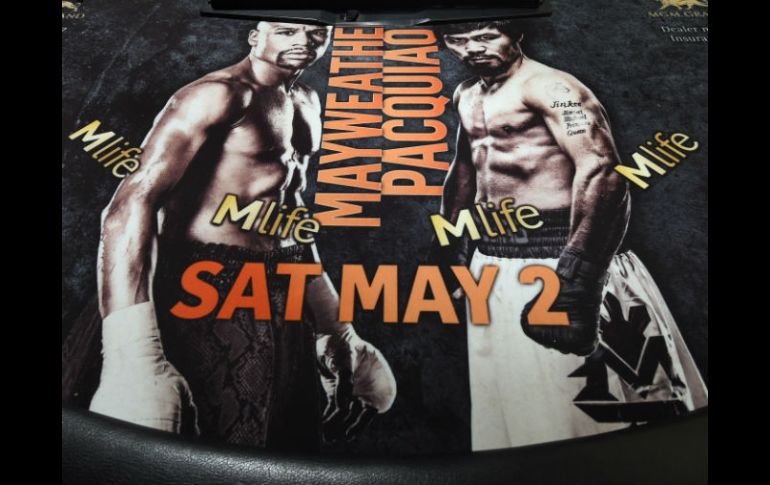 Manny Pacquiao y Floyd Mayweather se enfrentarán este sábado en la llamada 'pelea del siglo'. AFP / E. Miller