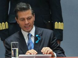 Peña Nieto señala que su prioridad es lograr igualdad laboral. NTX / ARCHIVO