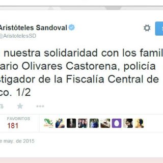 Aristóteles se solidariza con familia de elemento fallecido