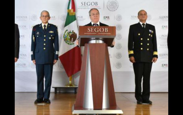 En conferencia de prensa, Monte Alejandro Rubido confirma los 39 bloqueos registrados en la región. TWITTER / @SEGOB_mx