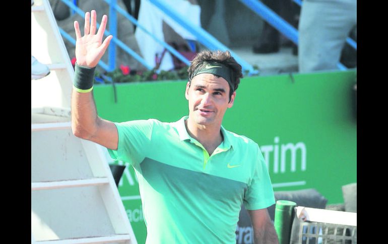 A semis. El suizo Roger Federer sufre para vencer al español Gimeno Traver y pasar a semifinales en Estambul. AP /