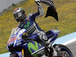Esta fue la victoria número 55 en la carrera de Lorenzo en MotoGP. EFE / J. Vidal