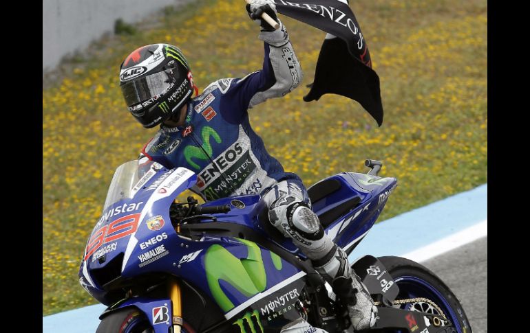 Esta fue la victoria número 55 en la carrera de Lorenzo en MotoGP. EFE / J. Vidal