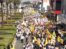 El PRD ya rebasó el tope de campaña al gastar más de tres millones de pesos en eventos masivos y propaganda. SUN / ARCHIVO