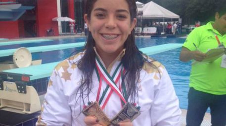 Alejandra Orozco Loza afirma sentirse triste debido a que es su última Olimpiada Nacional. TWITTER / @CODEJALISCO