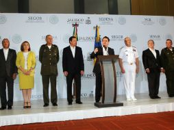 Este martes el gabinete de seguridad federal se reunió con las autoridades de Jalisco. EL INFORMADOR /