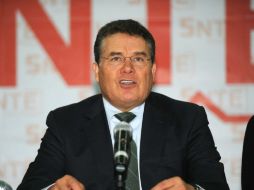 Juan Díaz de la Torre, dirigente del SNTE, avala el aumento de 3.4 por ciento más prestaciones. EFE / ARCHIVO