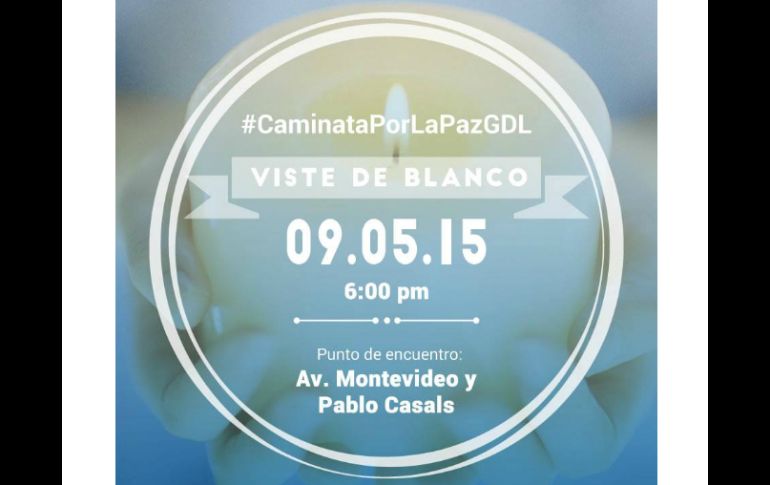La caminata nace de la iniciativa de las familias tapatías, y tienen el objetivo de unirse en un símbolo de paz. FACEBOOK / Paz GDL