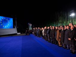 Vista de  las autoridades internacionales en una ceremonia en Gdansk, Polonia. EFE / A. Warzawa