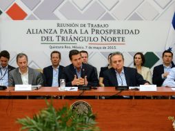 Peña Nieto en la reunión de alto nivel de la Alianza para la Prosperidad del Triángulo del Norte. NTX / Cortesía