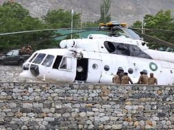 El helicóptero llevaba a los funcionarios al territorio de Gilgit-Baltistan, donde se inaugurarían varios proyectos de infraestructura. AFP / F. Karim