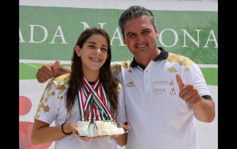 La clavadista cierra su etapa como deportista en la justa Infantil-Juvenil. TWITTER / @CONADE