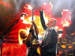 Judas Priest complació a la audiencia tocando sus clásicos; Rob Halford, su vocalista, se dijo contento de volver a Guadalajara. FACEBOOK / OfficialJudasPriest