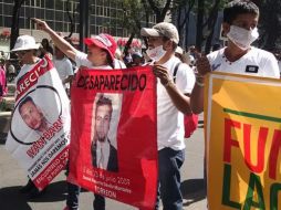 Al grito de 'dónde están nuestros hijos', las mujeres avanzan. FACEBOOK / Fuerzas Unidas por Nuestros Desaparecidos en