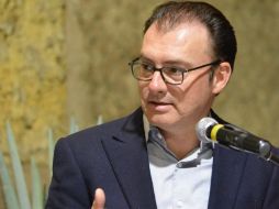 Luis Videgaray dijo que reuniones como el WEF Latam motivan a México a salir adelante. NTX / ARCHIVO