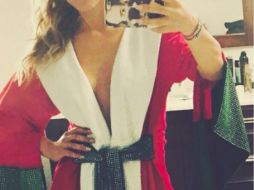 Kate subió a Instagram una fotografía donde escribió 'Ya lista apoyando a Canelo, suerte campeón'. INSTAGRAM / @katedelcastillo