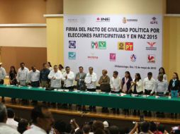 En el acto encabezado por el gobernador sustituto de Guerrero, Rogelio Ortega Martínez, la presidenta del IEPC, Marisela Reyes. TWITTER / @GobOrtega