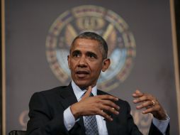Obama se presentó en un evento católico evangélico este martes. EFE / A. Guerrucci