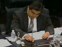 Barbosa Huerta, presidente de la mesa directiva de la Comisión Permanente del Congreso de la Unión. YOUTUBE / Senado de México