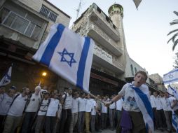 El aniversario conmemora la conquista de la ciudad en la guerra de los Seis Días en 1967 y la posterior anexión del este de la ciudad. EFE / J. Hollander