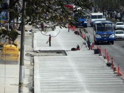 Se tenía previsto que las obras en López Mateos culminaran el 17 de mayo. EL INFORMADOR / ARCHIVO