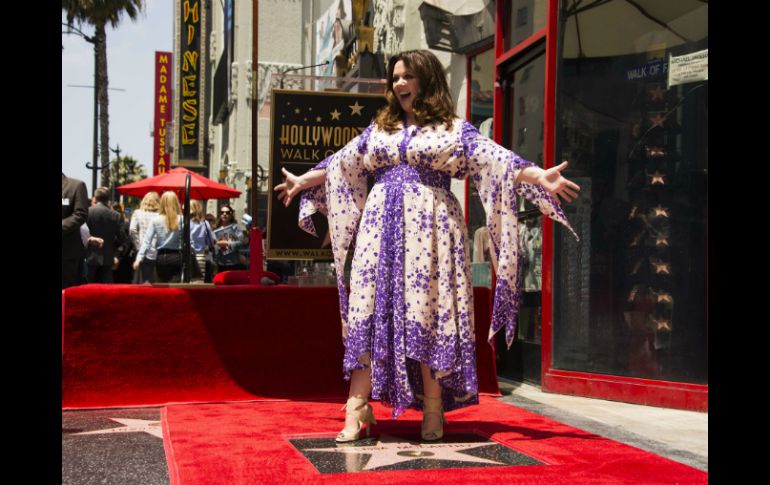 La estrella de Melissa McCarthy está situada frente al Teatro Chino de Hollywood. AFP / R. Beck