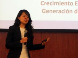 Viridiana Ríos llama a que el crecimiento estatal en productividad se vea reflejado en los bolsillos de las jaliscienses. EL INFORMADOR / A. Hinojosa