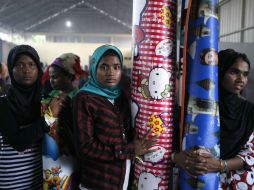 Entre los rescatados, había 26 mujeres y 31 niños. AP / B. Bakkara