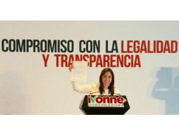 La ahora candidata a la gubernatura de Nuevo León aún no se ha pronunciado respecto al audio. TWITTER /  @alvarez_ivonne
