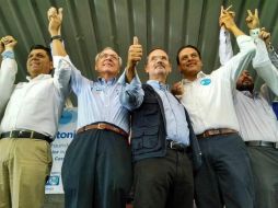 Gustavo Madero estuvo acompañado de Guillermo Martínez Mora. TWITTER / @geqm1965