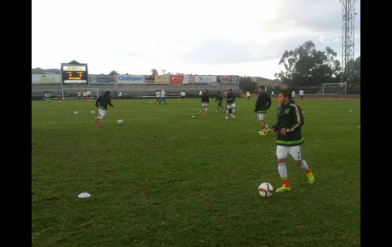 El equipo ya dejó atrás la caída y piensa en el próximo partido. TWITTER / @miseleccionmx